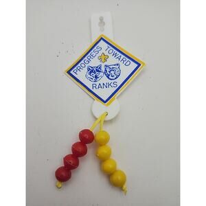 BSA Boy Scouts Of America Cub Scout Progress Toward Ranks Pocket Badge Beads